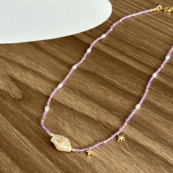 Boho Star Necklace Q132 - Picture 4 of 6